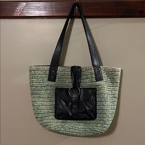 Free People En Riva Raffia Tote